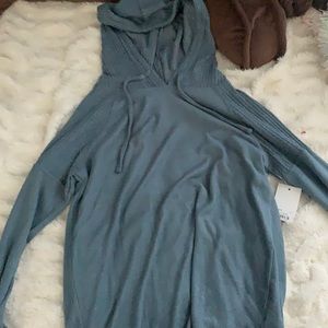 cute, blue, cozy hoodie.